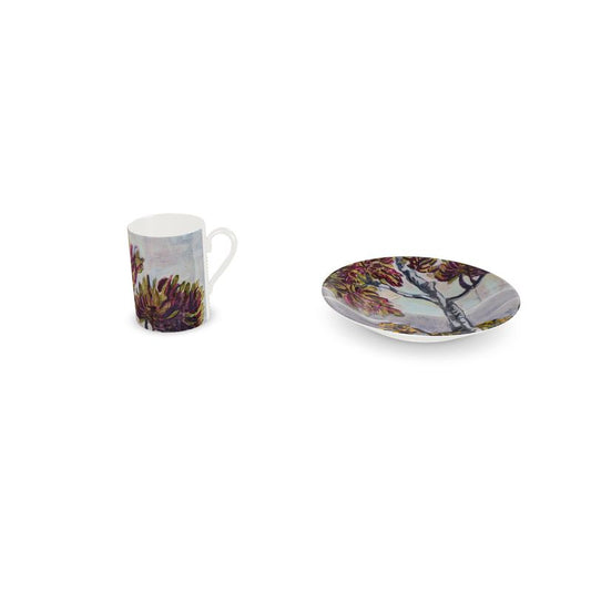 Espresso Cup & Saucer - Tigers in Search
