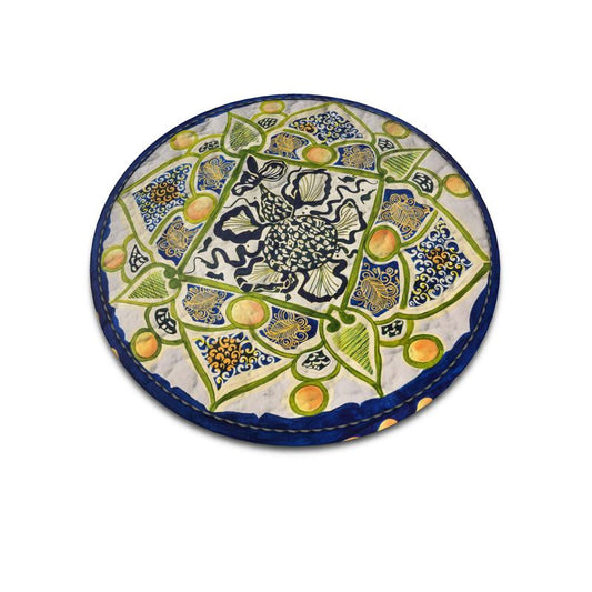 Leather Coasters - Triangles and Snakes