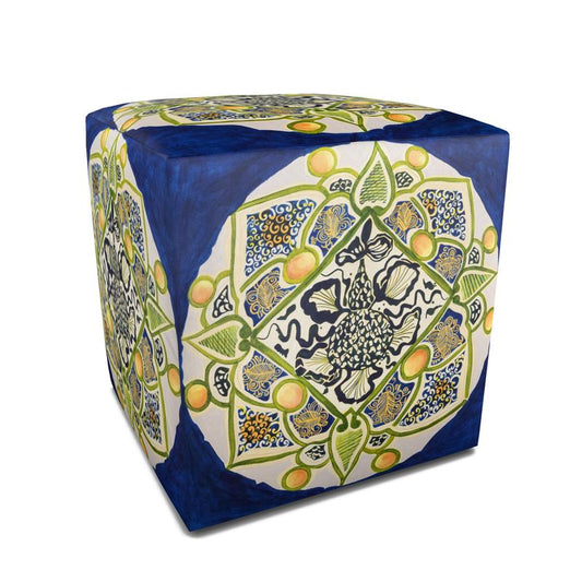KTH Square Pouf - Triangles and Snakes